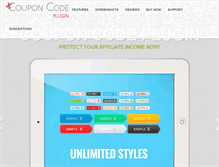 Tablet Screenshot of couponcodeplugin.com